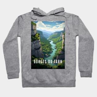 Affiche Gorges du Tarn - France - illustration Hoodie